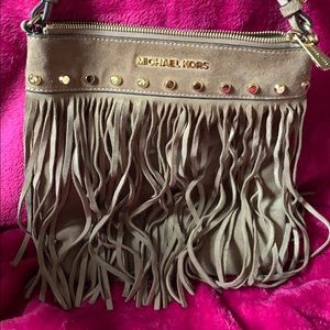 Michael Kors crossbody fringe suede gorgeous!
